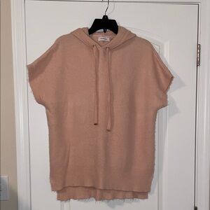 Calvin Klein Tan Hooded Sweater Poncho